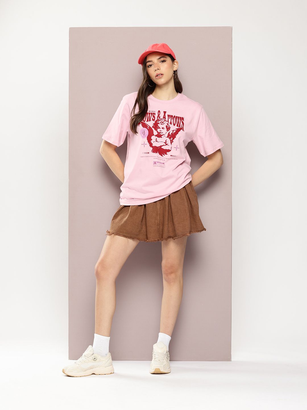 Dillinger Womens Short Sleeve Oversized Printed Tshirt
