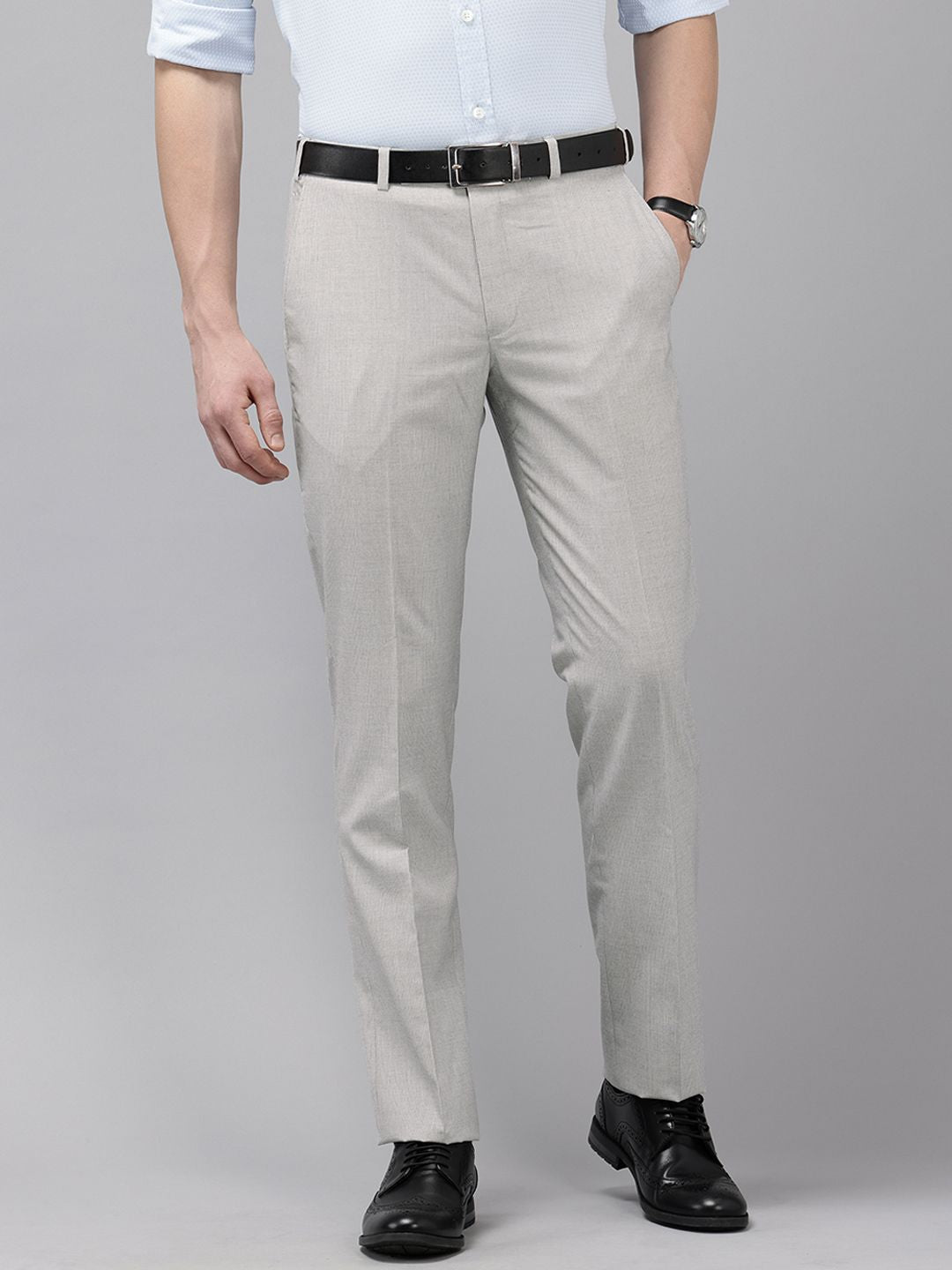 Park Avenue Men Striped Trousers