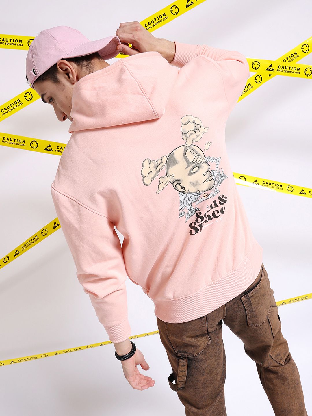 The Indian Garage Co Graphic Printed Hooded Sweatshirt