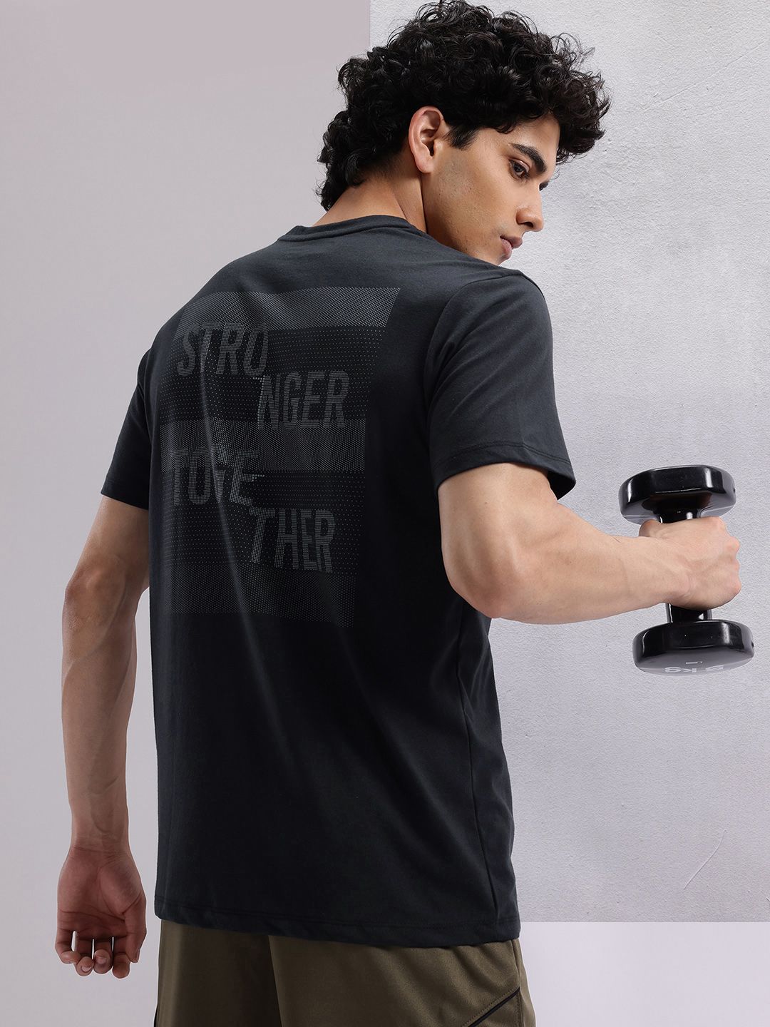 HRX by Hrithik Roshan Typography Print Training T-shirt