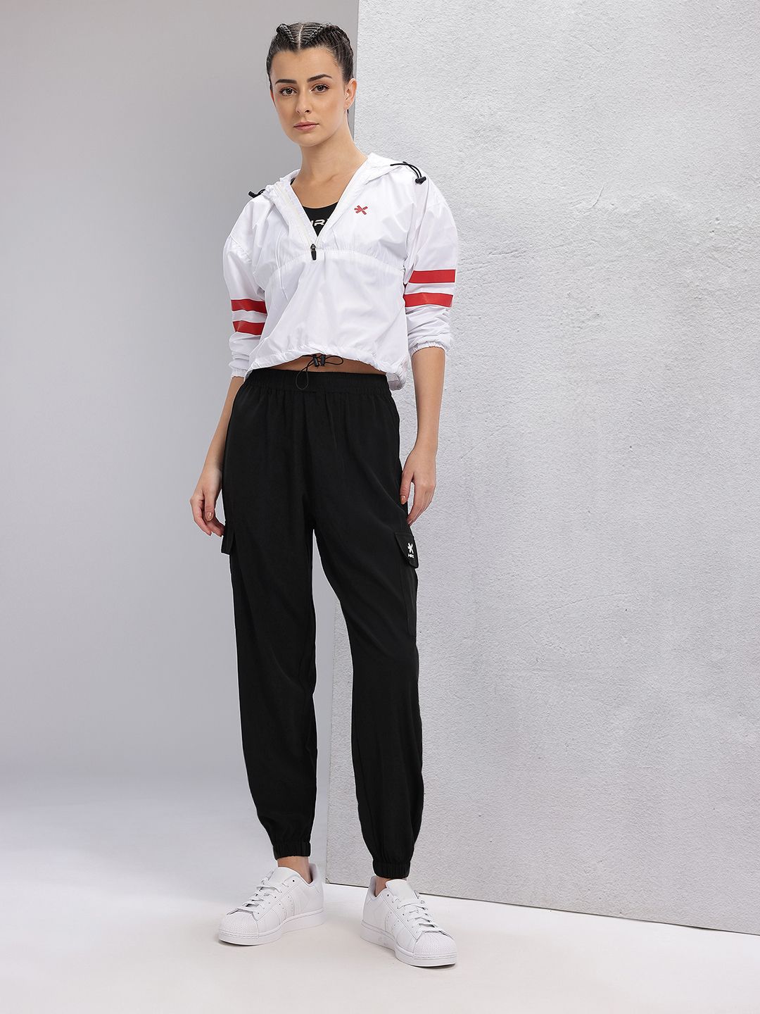 HRX by Hrithik Roshan Women Rapid-Dry Training Cargo Joggers
