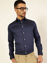 Thomas Scott Men Premium Slim Fit Opaque Formal Shirt