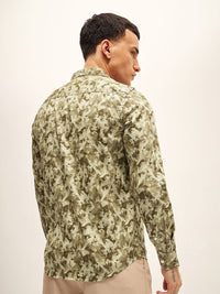 THE BEAR HOUSE Slim Fit Printed Casual Shirt