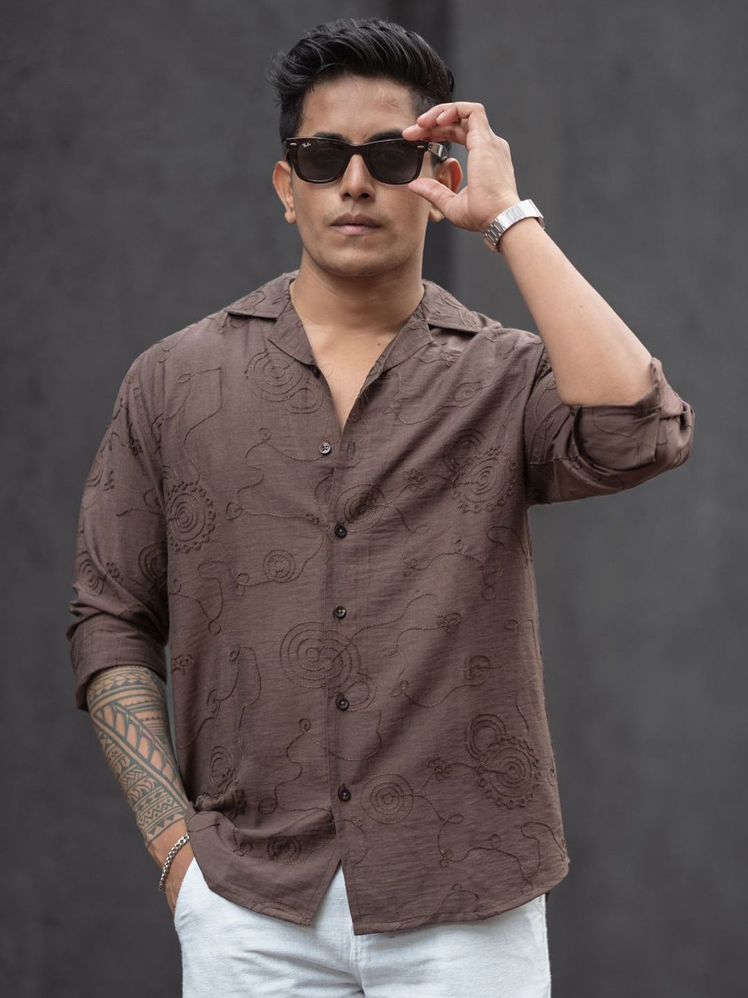 Powerlook Men Opaque Printed Casual Shirt