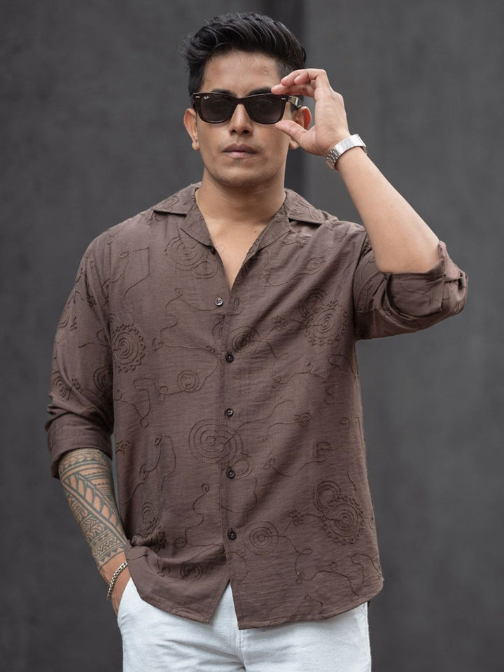 Powerlook Men Opaque Printed Casual Shirt