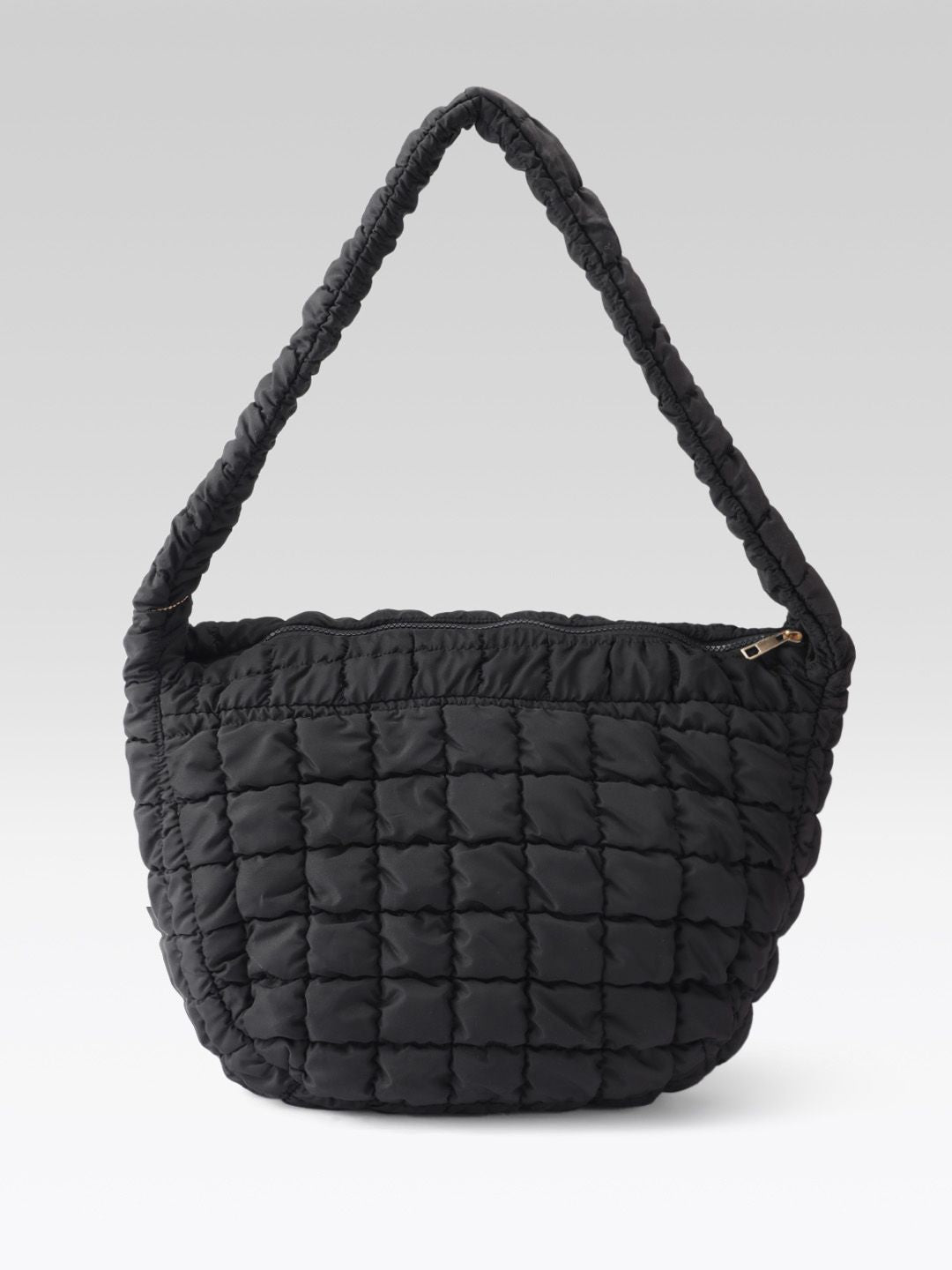 DressBerry Structured Shoulder Bag with Quilted Detail