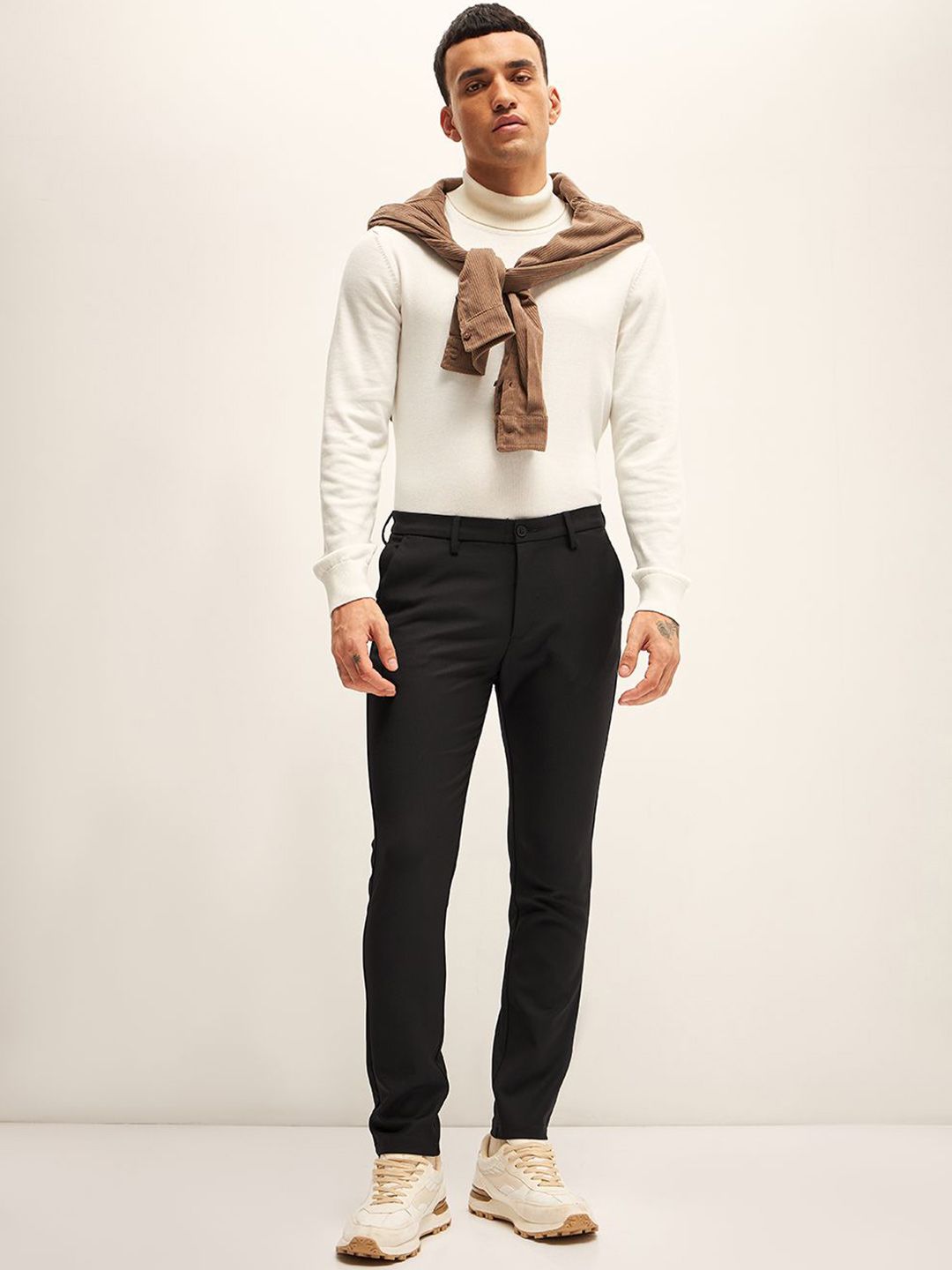 THE BEAR HOUSE Men Slim Fit Trousers