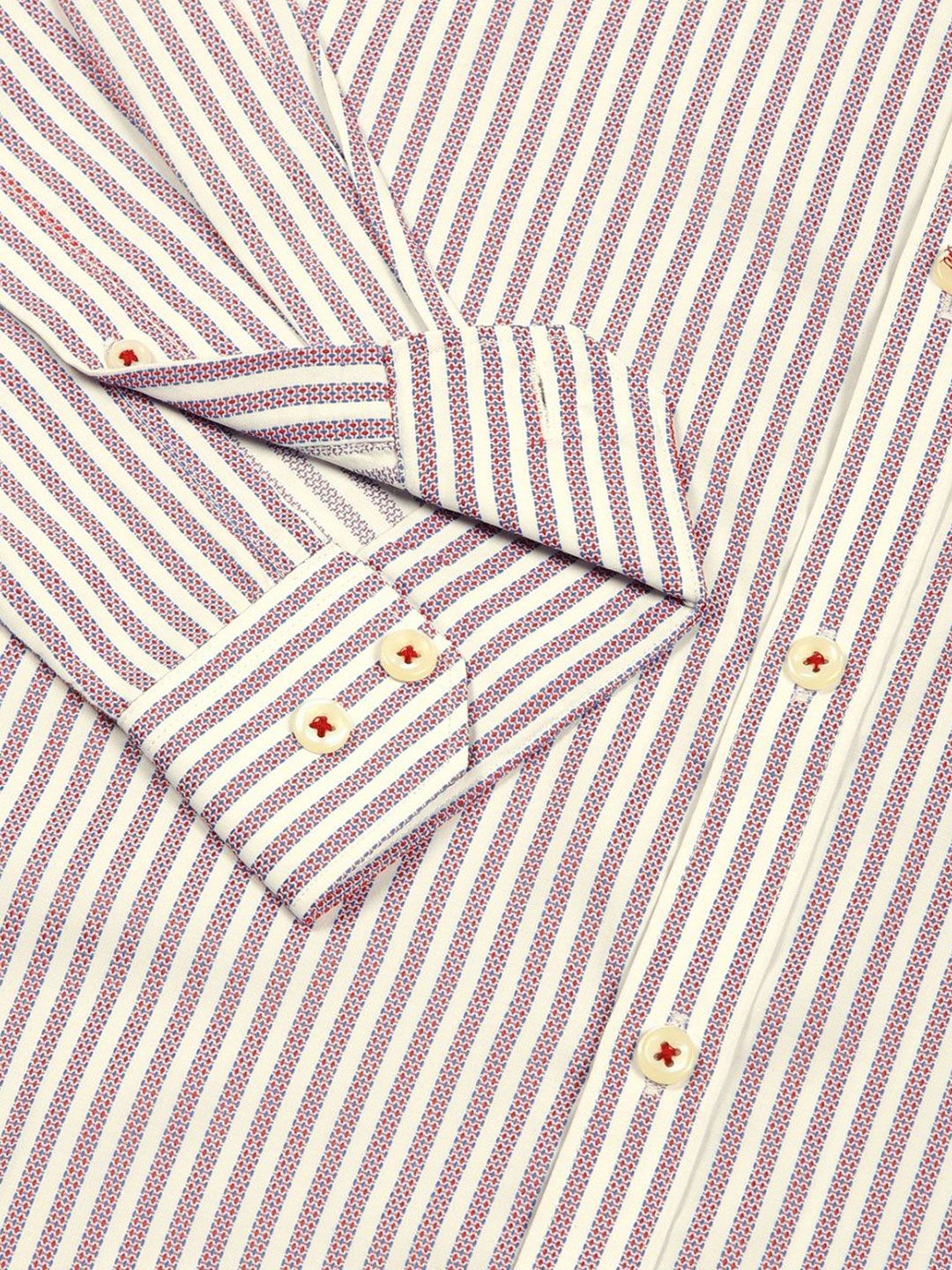 Thomas Scott Men Premium Opaque Striped Formal Shirt