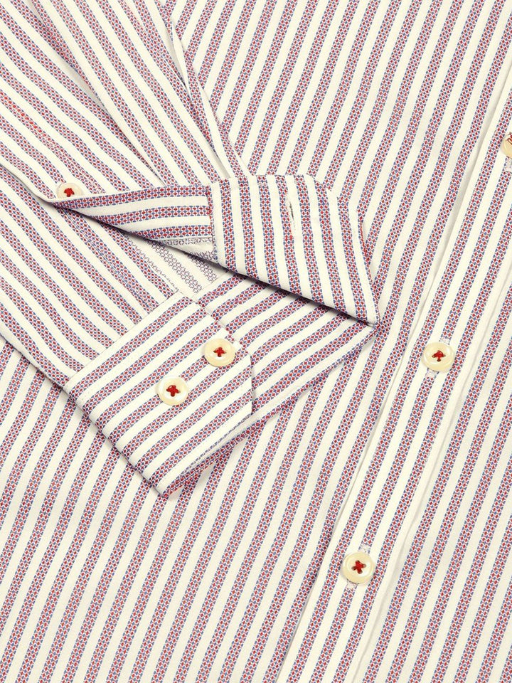 Thomas Scott Men Premium Opaque Striped Formal Shirt