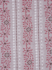 Myntra Elegant Homes Pink Printed Pure Cotton 400TC Fitted King Bedsheet Set 2.5 x 2.25m