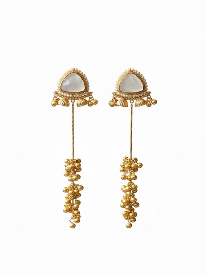 PANASH Triangular Drop Earrings