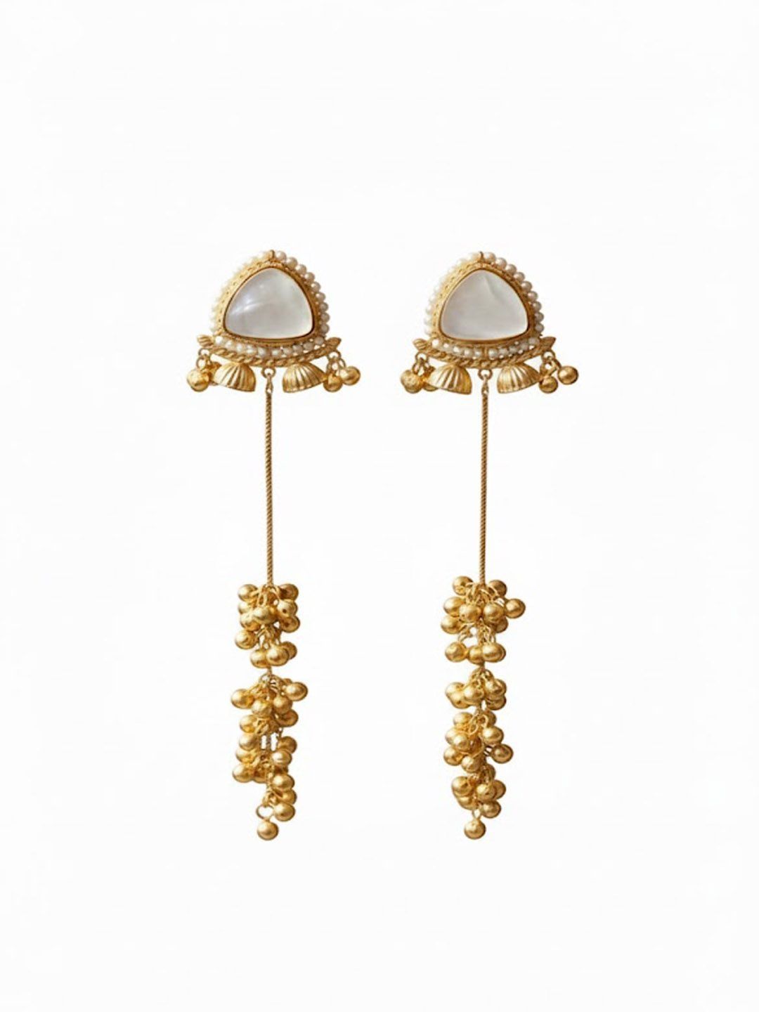 PANASH Triangular Drop Earrings