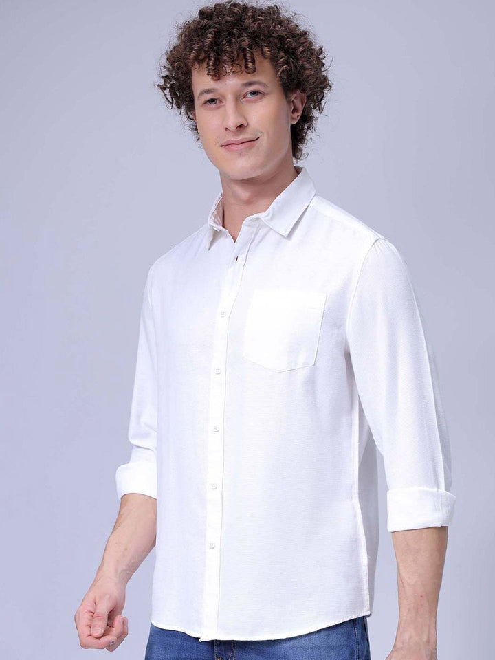 The Indian Garage Co Men Regular Fit Solid Resortwear Shirt