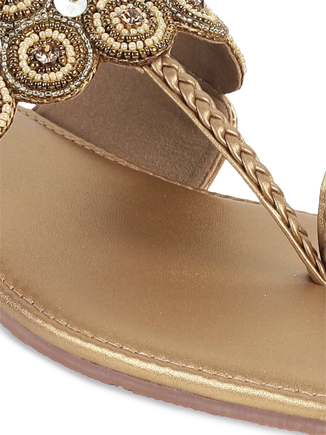Mochi Women Ethnic One Toe Flats