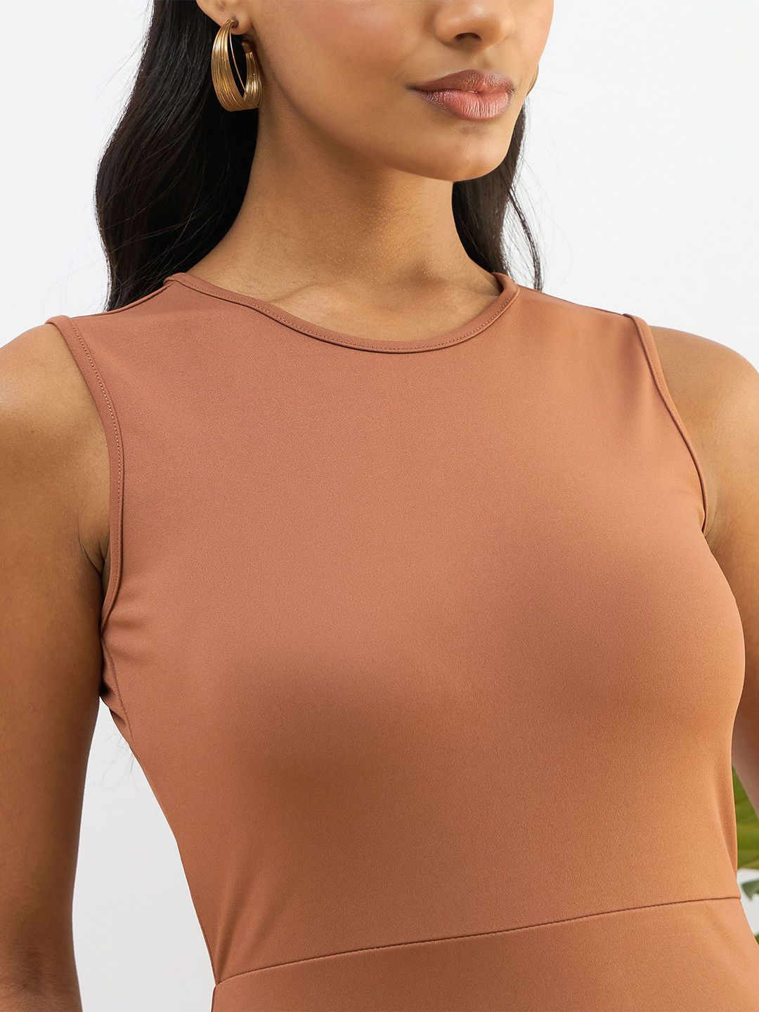 SASSAFRAS BASICS Bodycon Midi Dress