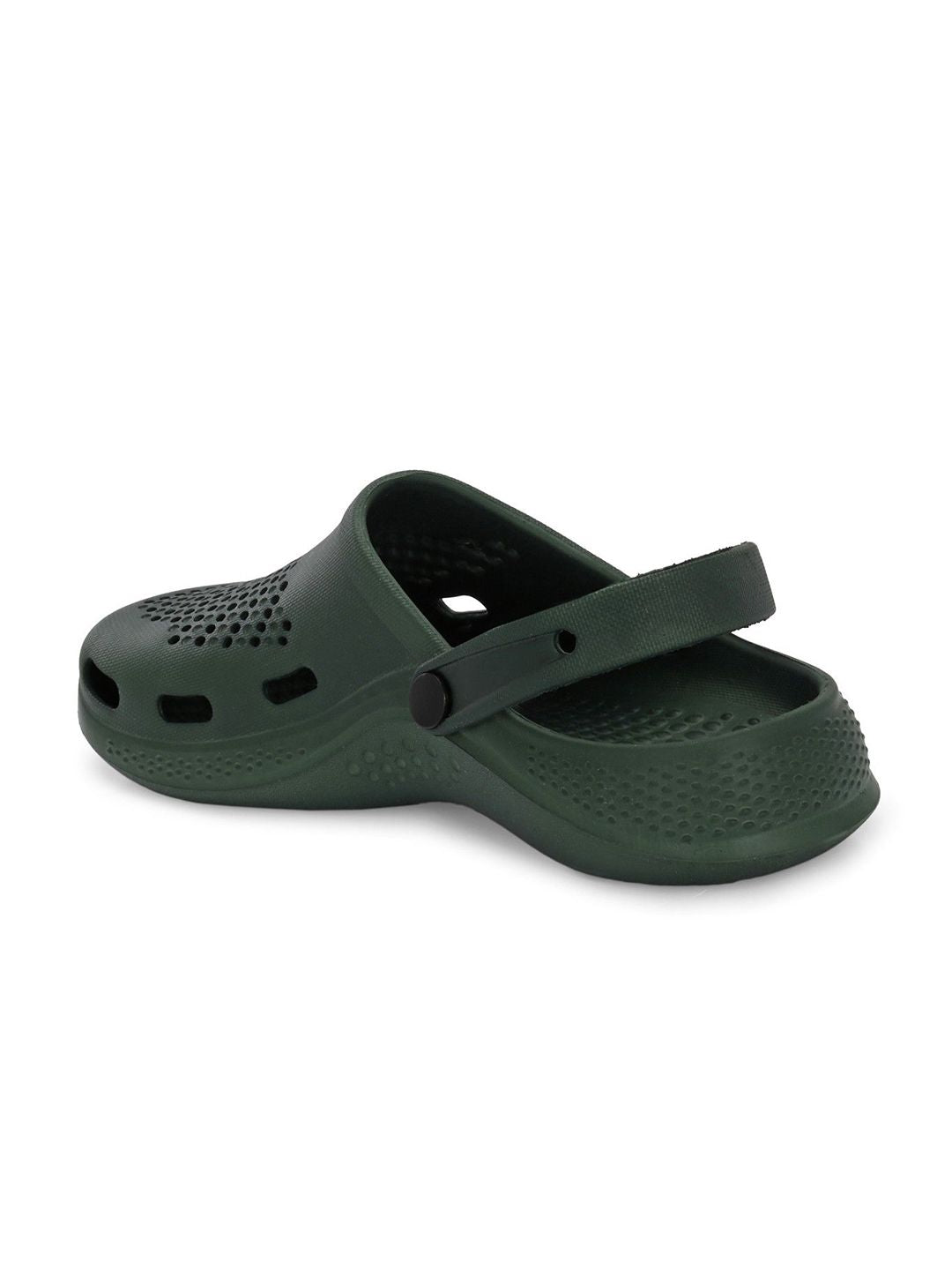 HRX by Hrithik Roshan Men Green Self Design Rubber Clogs