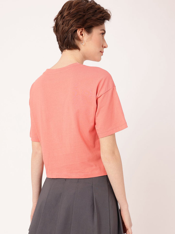 DressBerry Urban Chic Graphic Printed Boxy T-shirt