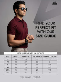 ADRO Men Maroon Cotton Tshirts