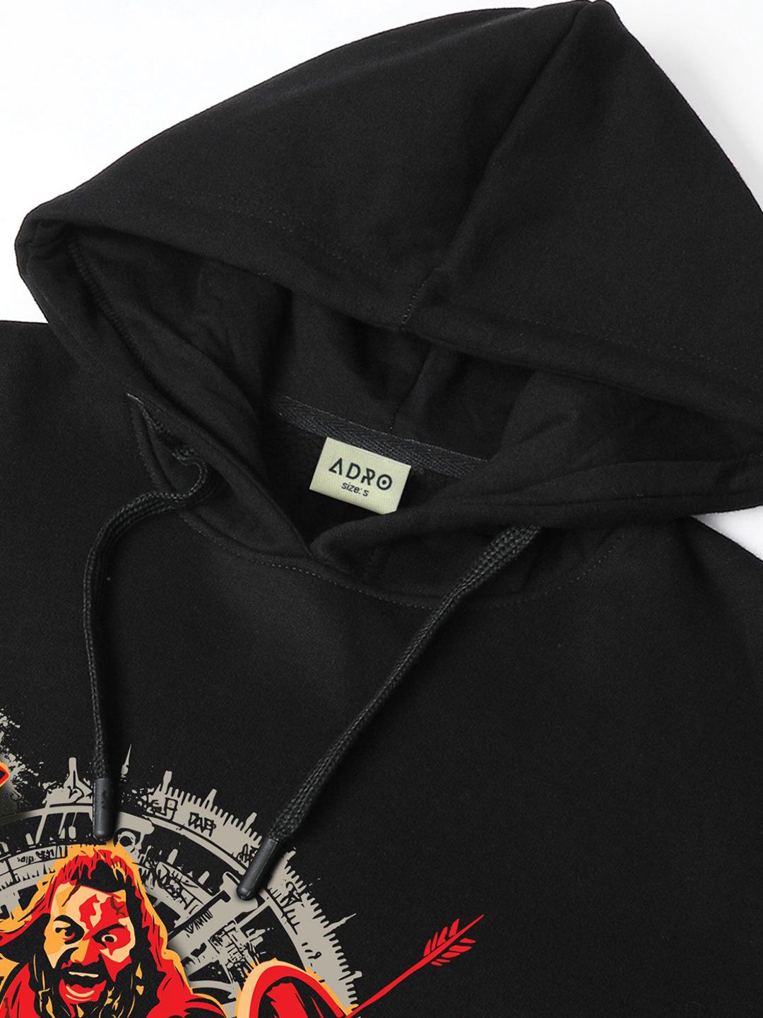 ADRO Men Kantara Printed Hooded Sweatshirt