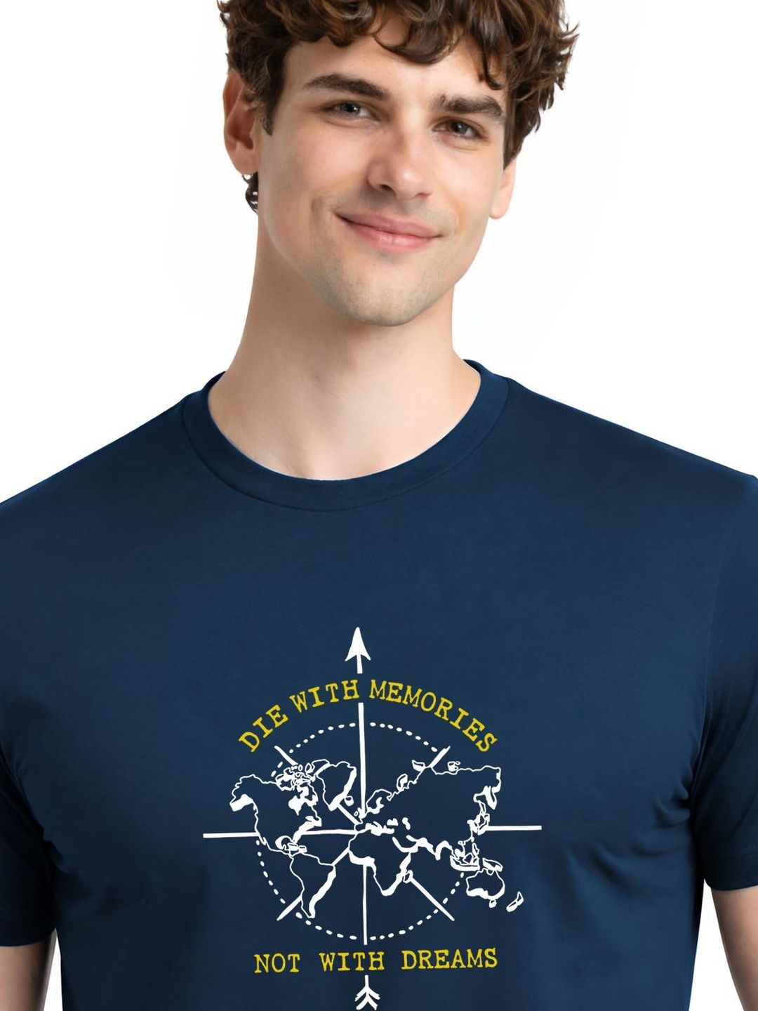 ADRO Men Typography Printed T-shirt