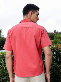 Thomas Scott Men Premium Floral Embroidered Casual Shirt