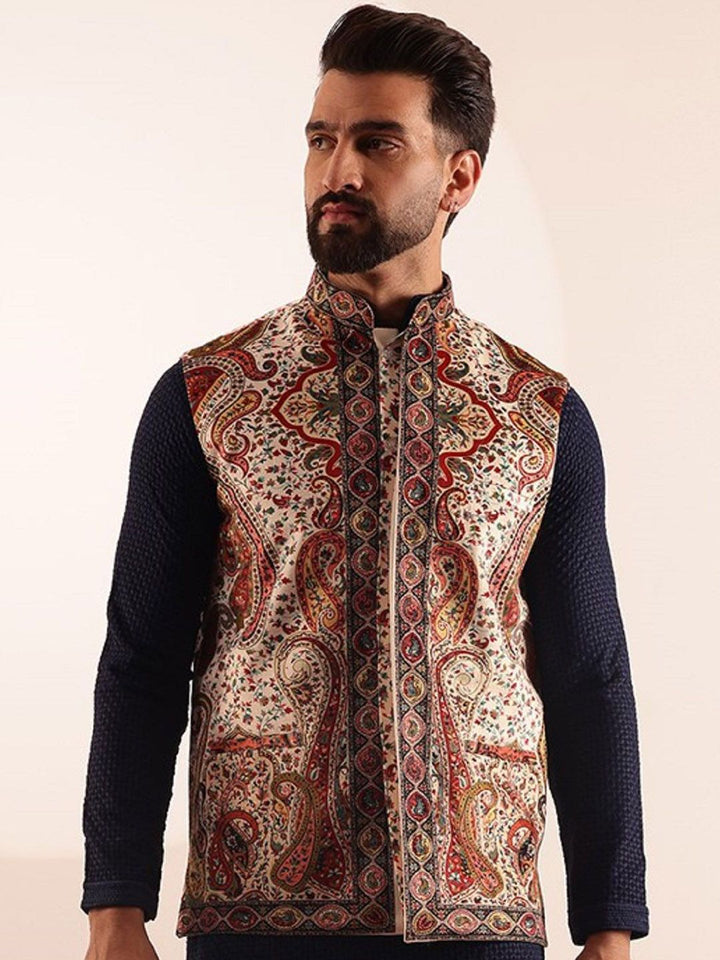 SOJANYA Paisley Printed Nehru Jaket
