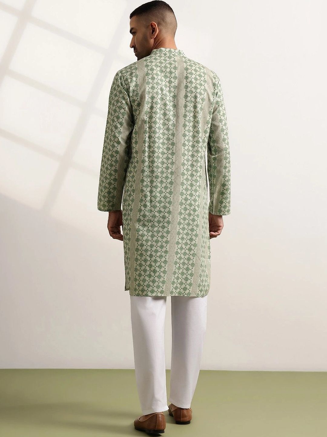 Anouk Men Printed Regular Kurta with Trousers