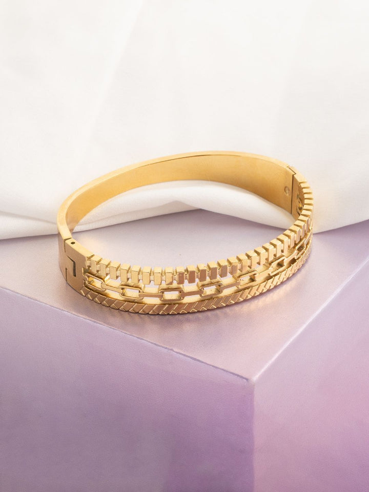 VOGUE PANASH Women Brass Gold-Plated Bangle-Style Bracelet