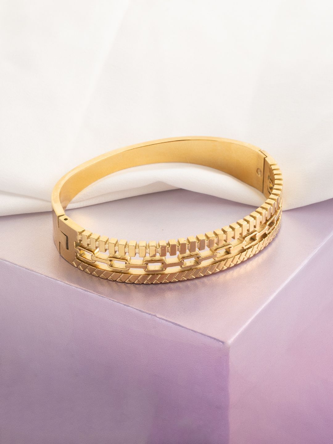 VOGUE PANASH Women Brass Gold-Plated Bangle-Style Bracelet