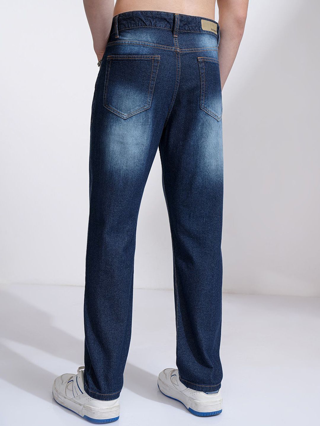 HIGHLANDER Men Cotton Relaxed Fit Light Fade Jeans