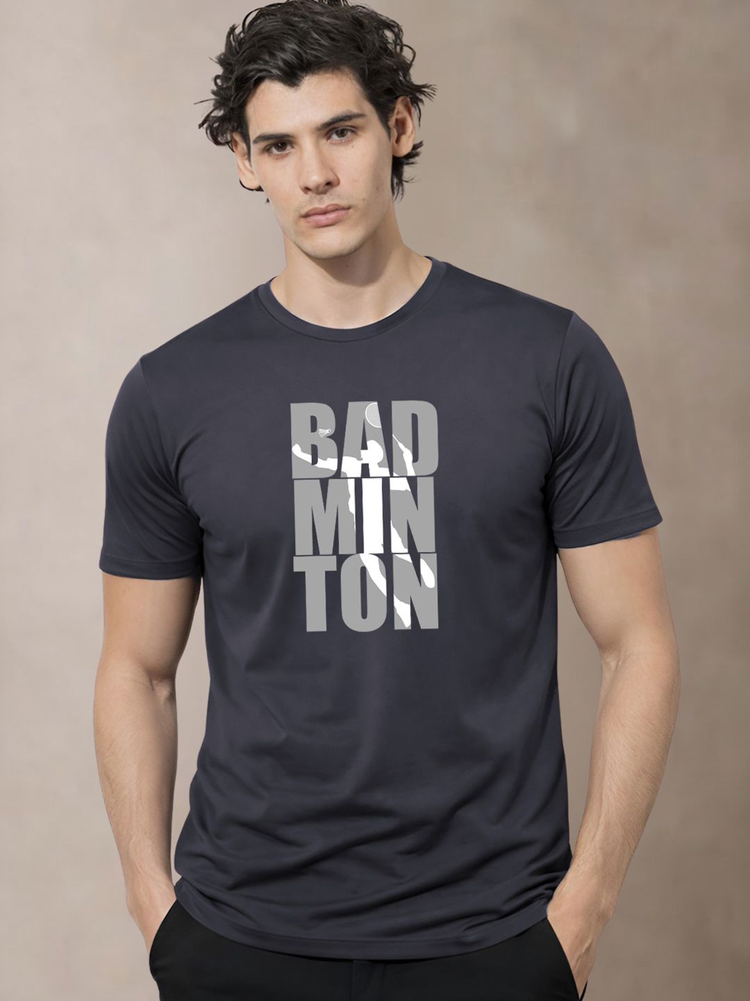 ADRO Men Typography Printed T-shirt