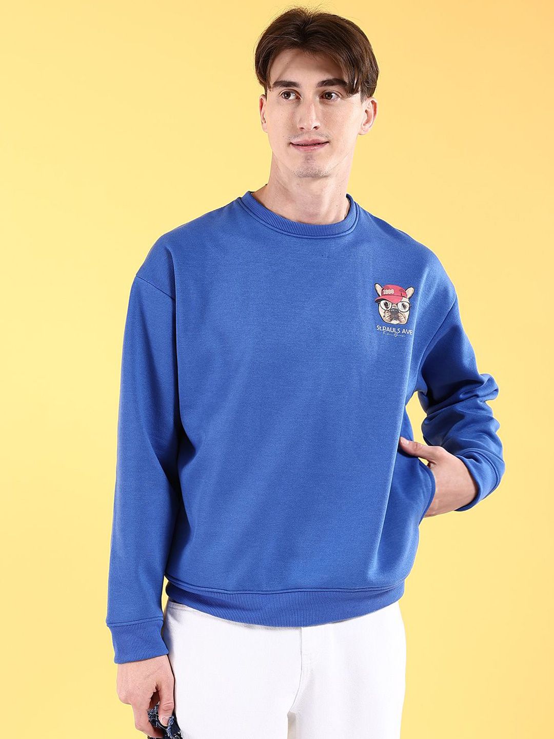 The Indian Garage Co Men Printed Sweatshirt