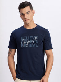 ADRO Men Navy Blue Tshirts