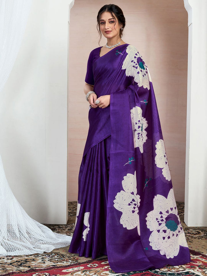 KALINI Floral Printed Saree