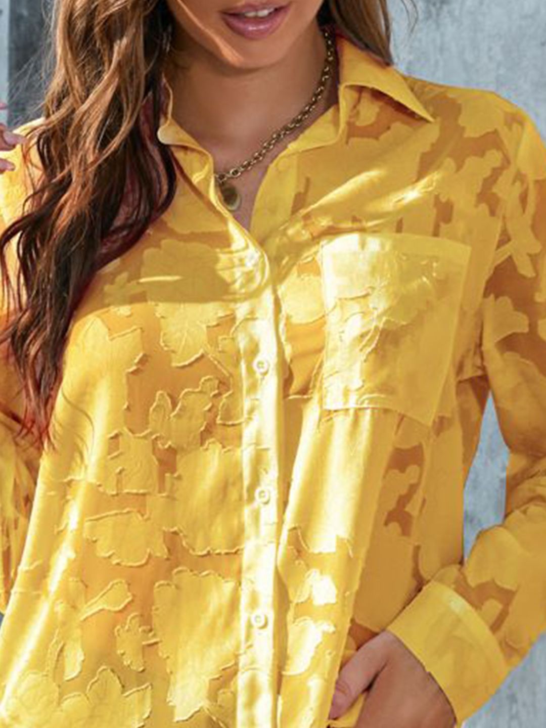 all about you Women Sheer Casual Shirt