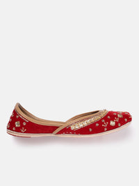 House of Pataudi Embellished Ethnic Mojaris