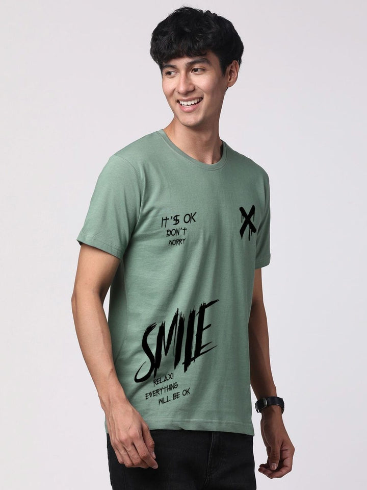 ADRO Men Graphic Printed Round Neck Cotton T-shirt