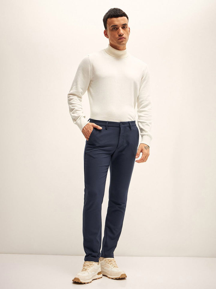 THE BEAR HOUSE Men Slim Fit Trousers