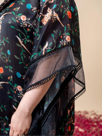 Mamicha Gulistan Printed Kaftan & Trousers Co-Ords Set