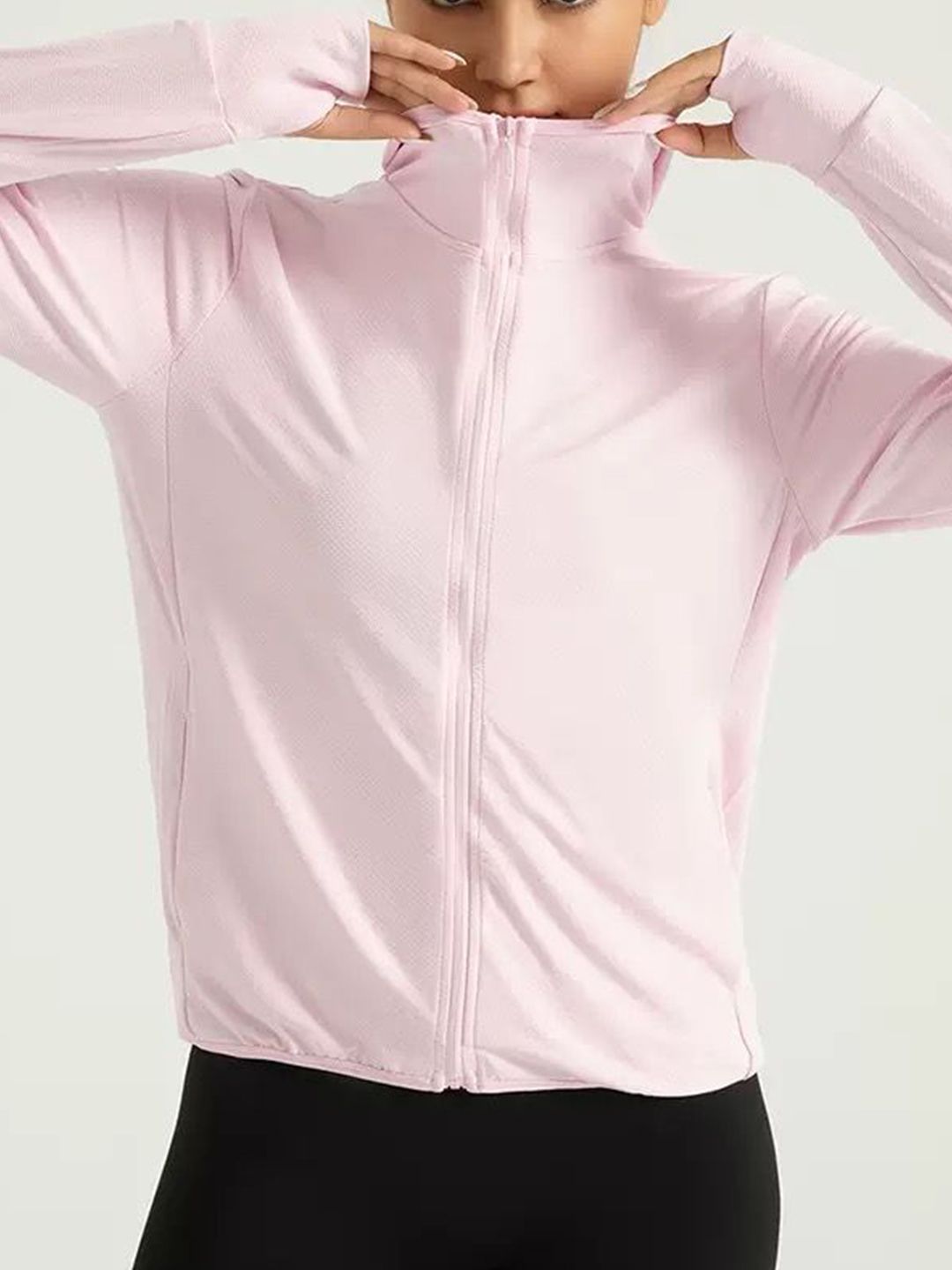 HRX by Hrithik Roshan Mock Collar Long Sleeves Sporty Jacket
