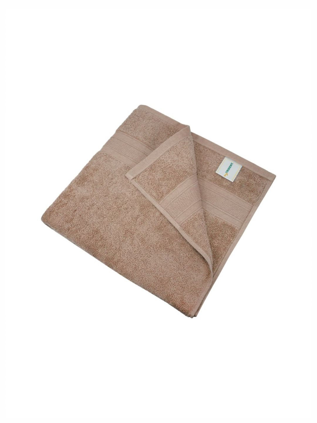 MYTRIDENT Brown 2 Pieces Cotton 500 GSM Bath Towel