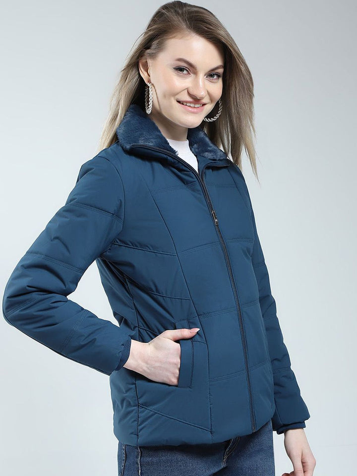 Jaket empuk pepejal wanita monte carlo