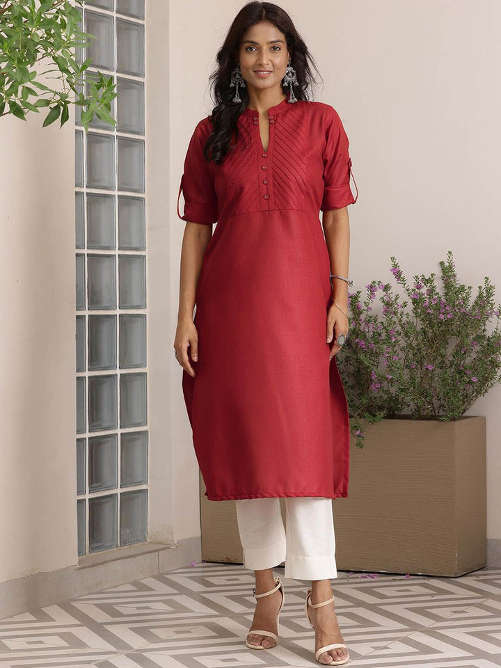 Libas Mandarin Collar Straight Kurta