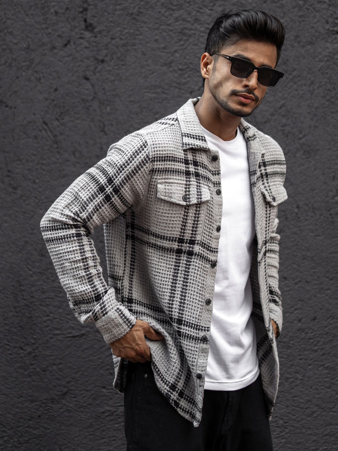 Powerlook Men Tartan Checks Opaque Checked Casual Shirt