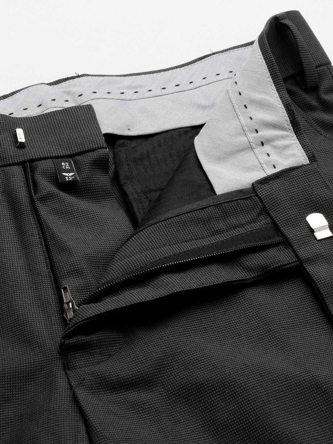 Park Avenue Men Textured Formal Trousers