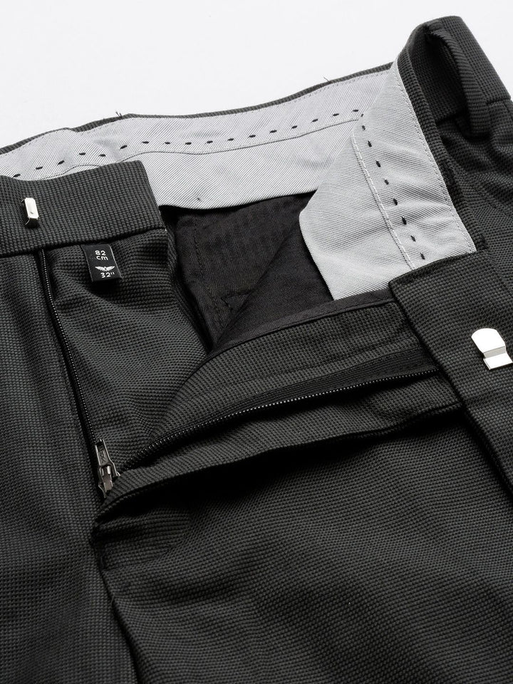 Park Avenue Men Textured Formal Trousers