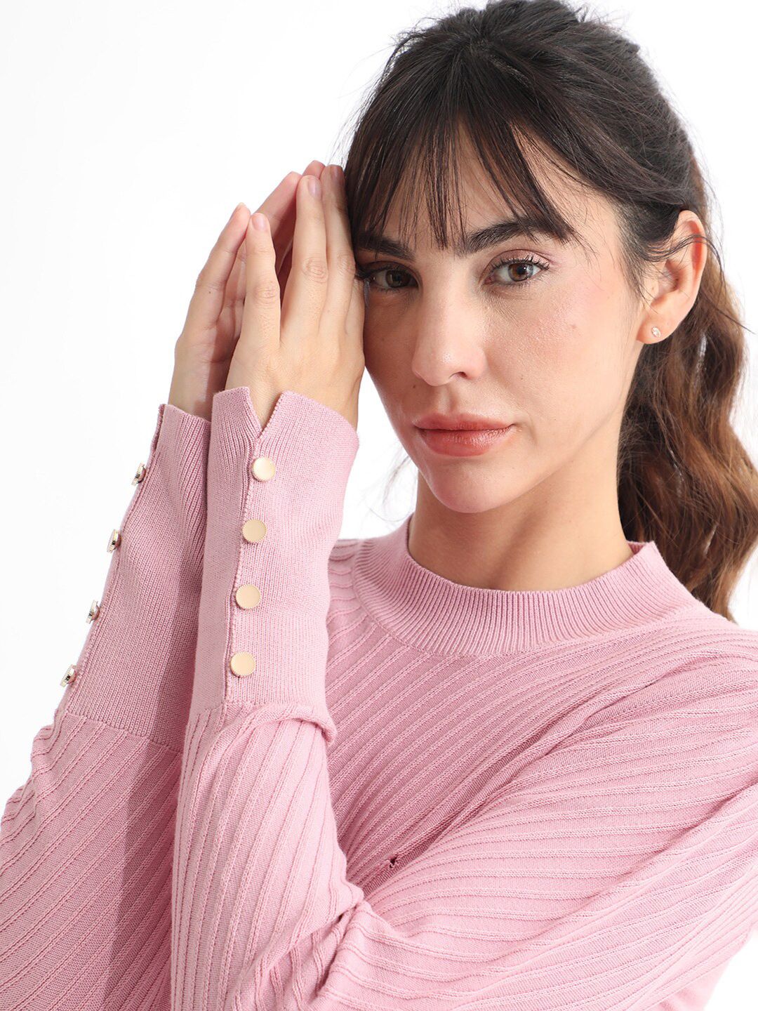 RAREISM Basic Sweater With Cuff Detail