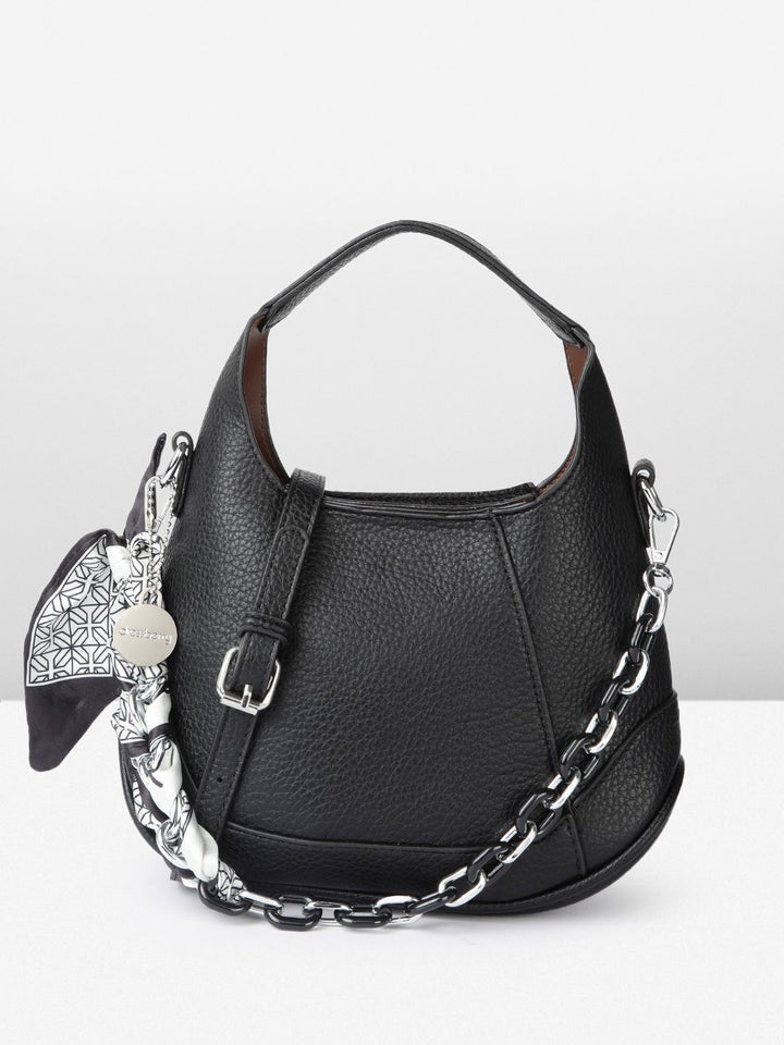 DressBerry Structured Hobo Bag with Scarf