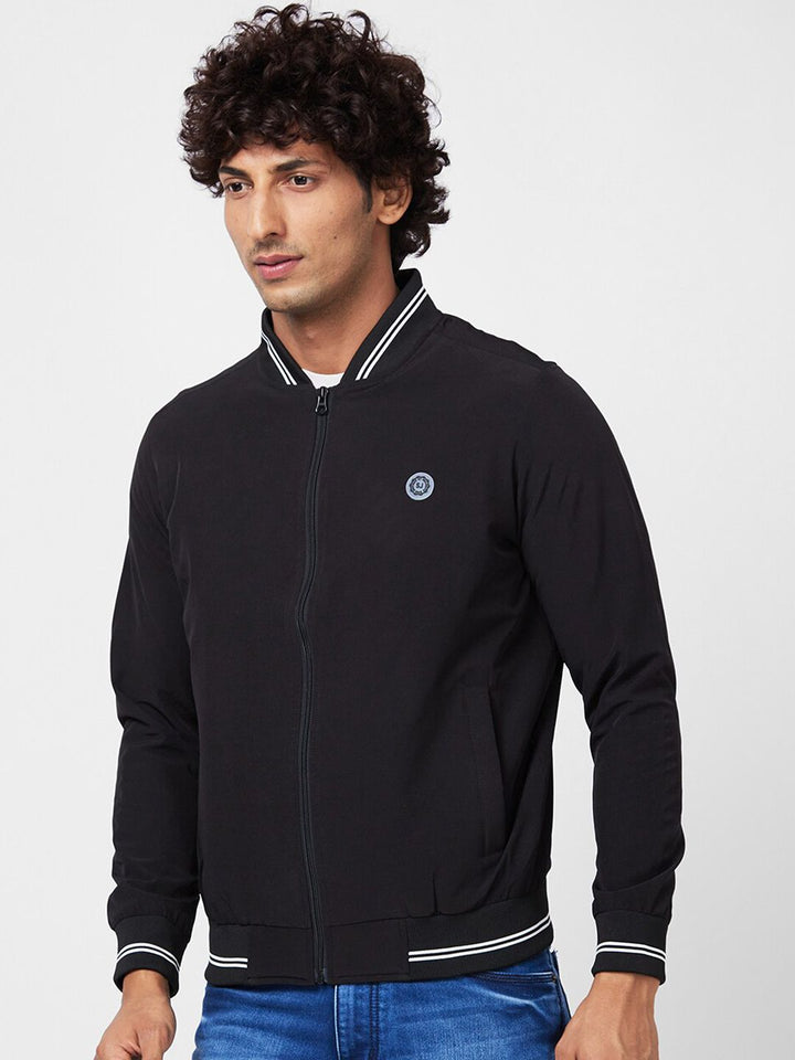 SPYKAR Henley Collar Bomber Jacket