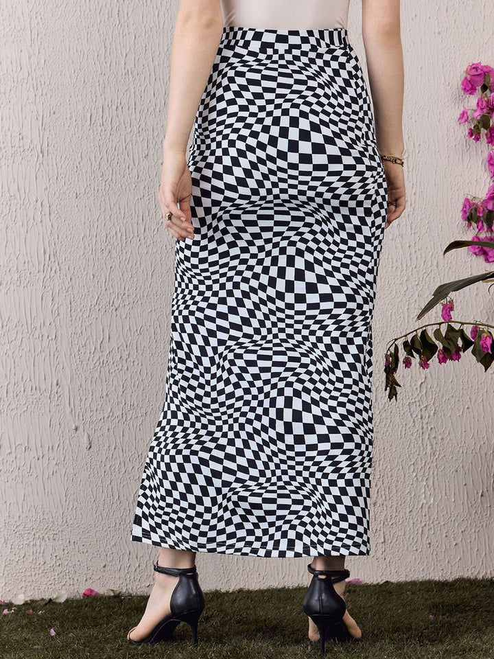 Berrylush Women Printed Maxi Pencil Skirts